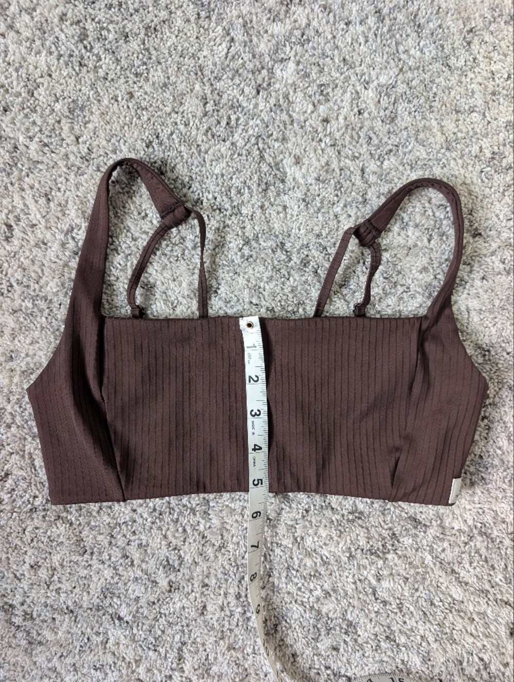 Vuori Brown Inversion Rib Bra - Picture 4 of 5